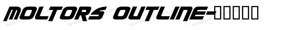 Moltors Outline字体转换